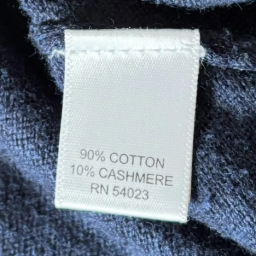 Banana Republic Men's Navy Blue Cashmere Blend Crewneck Sweater Size Large